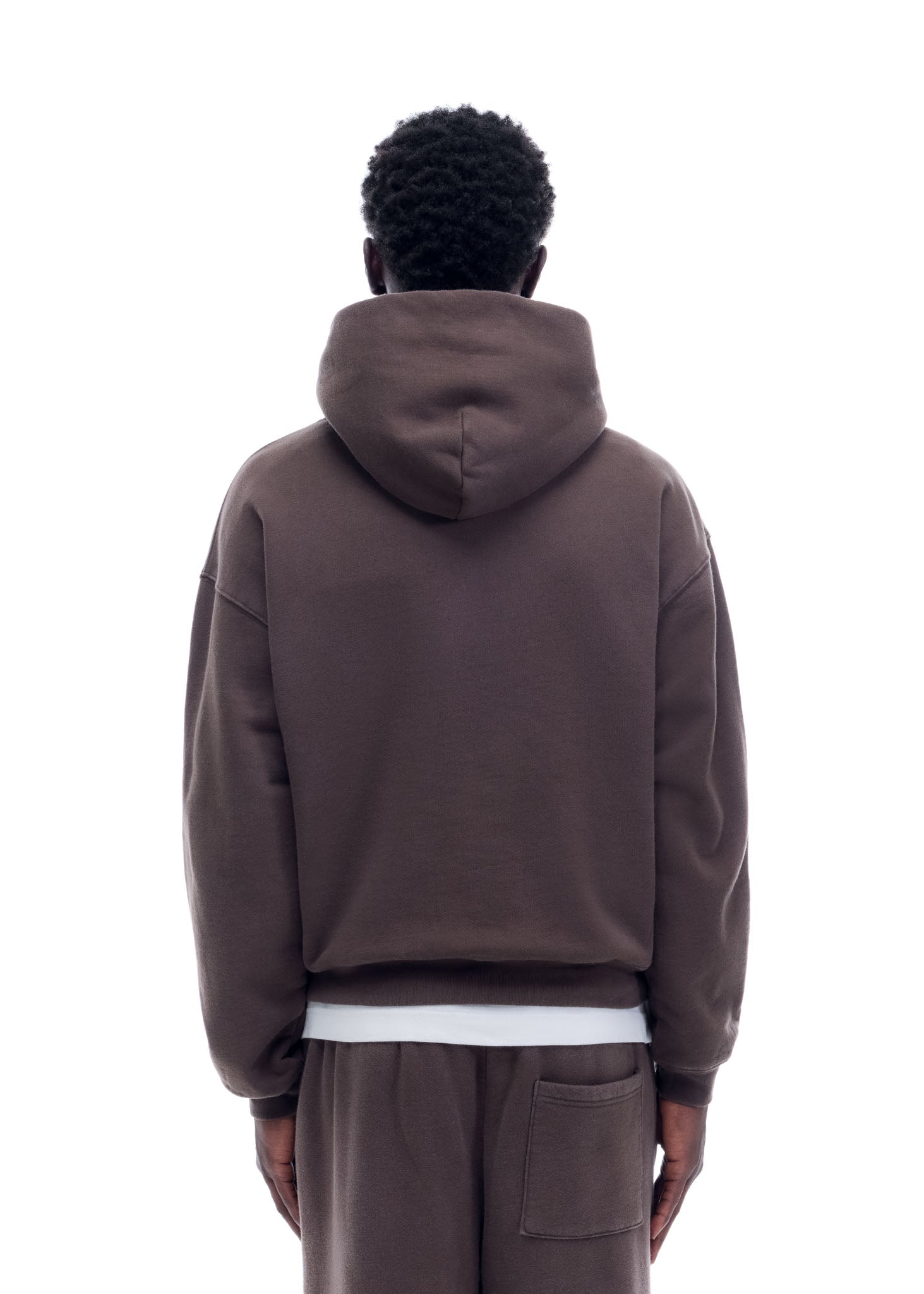 VINTAGE MINI LOGO HOODIE - VINTAGE BROWN