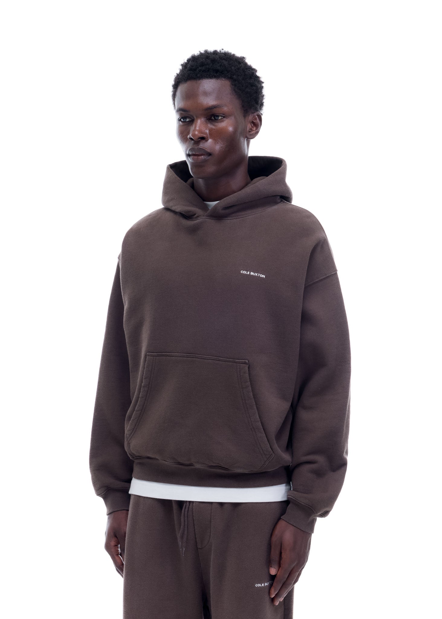 VINTAGE MINI LOGO HOODIE - VINTAGE BROWN