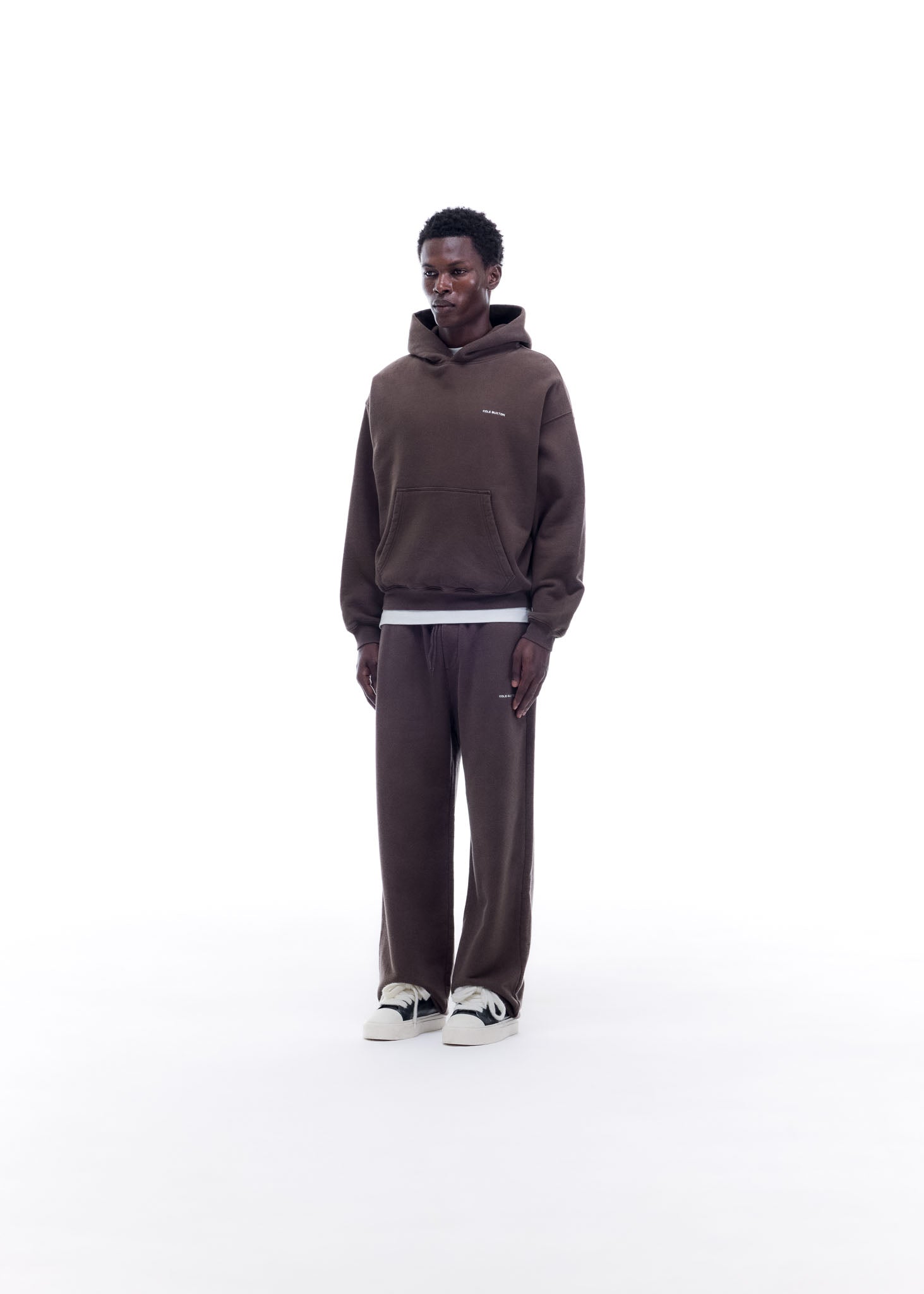 VINTAGE MINI LOGO HOODIE - VINTAGE BROWN