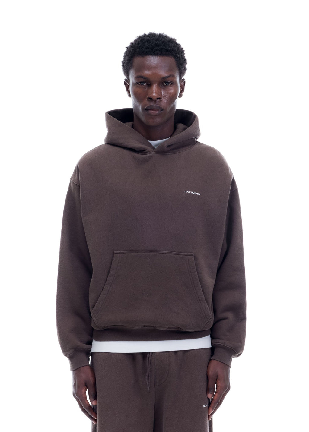 VINTAGE MINI LOGO HOODIE - VINTAGE BROWN