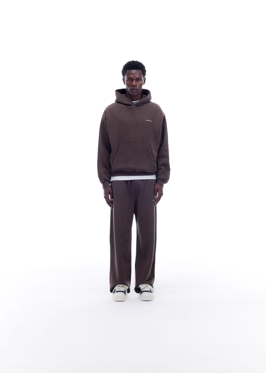 VINTAGE MINI LOGO HOODIE - VINTAGE BROWN