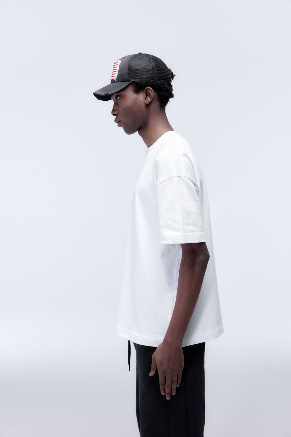 DOUBLE STAR FLAG CAP - BLACK
