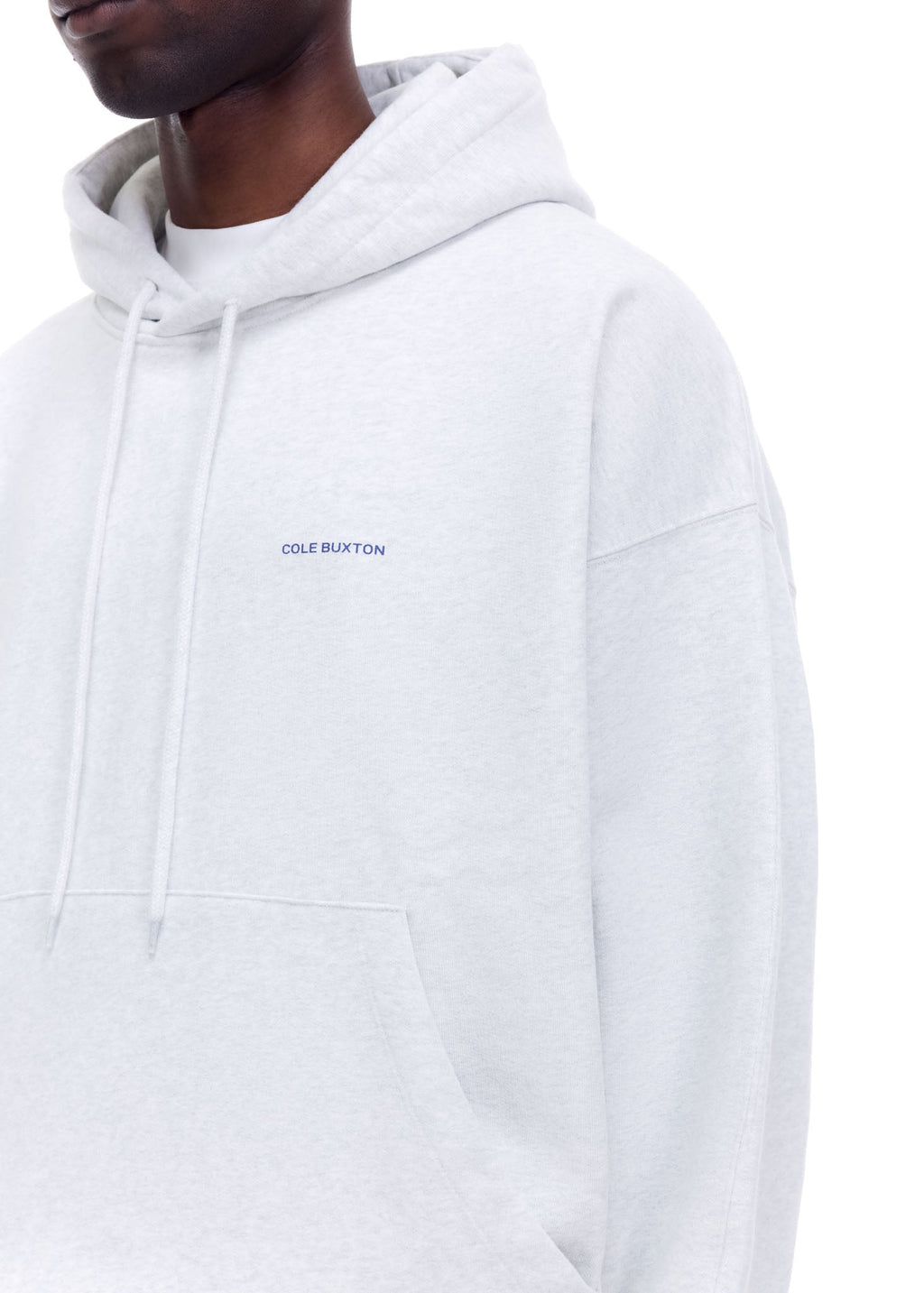 MINI LOGO HOODIE - HELLGRAU MELIERT