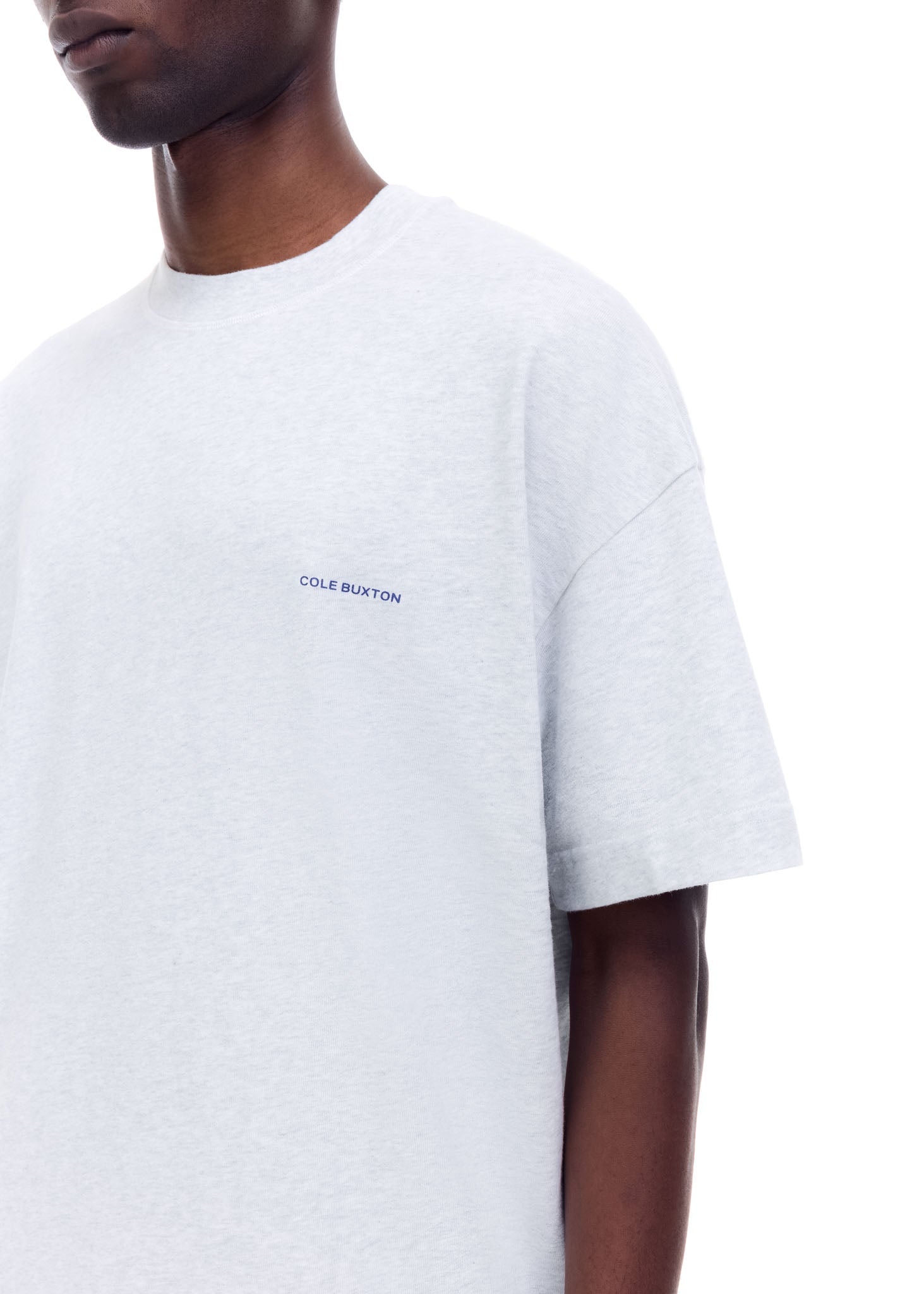 MINI LOGO T-SHIRT - LIGHT GREY MARL