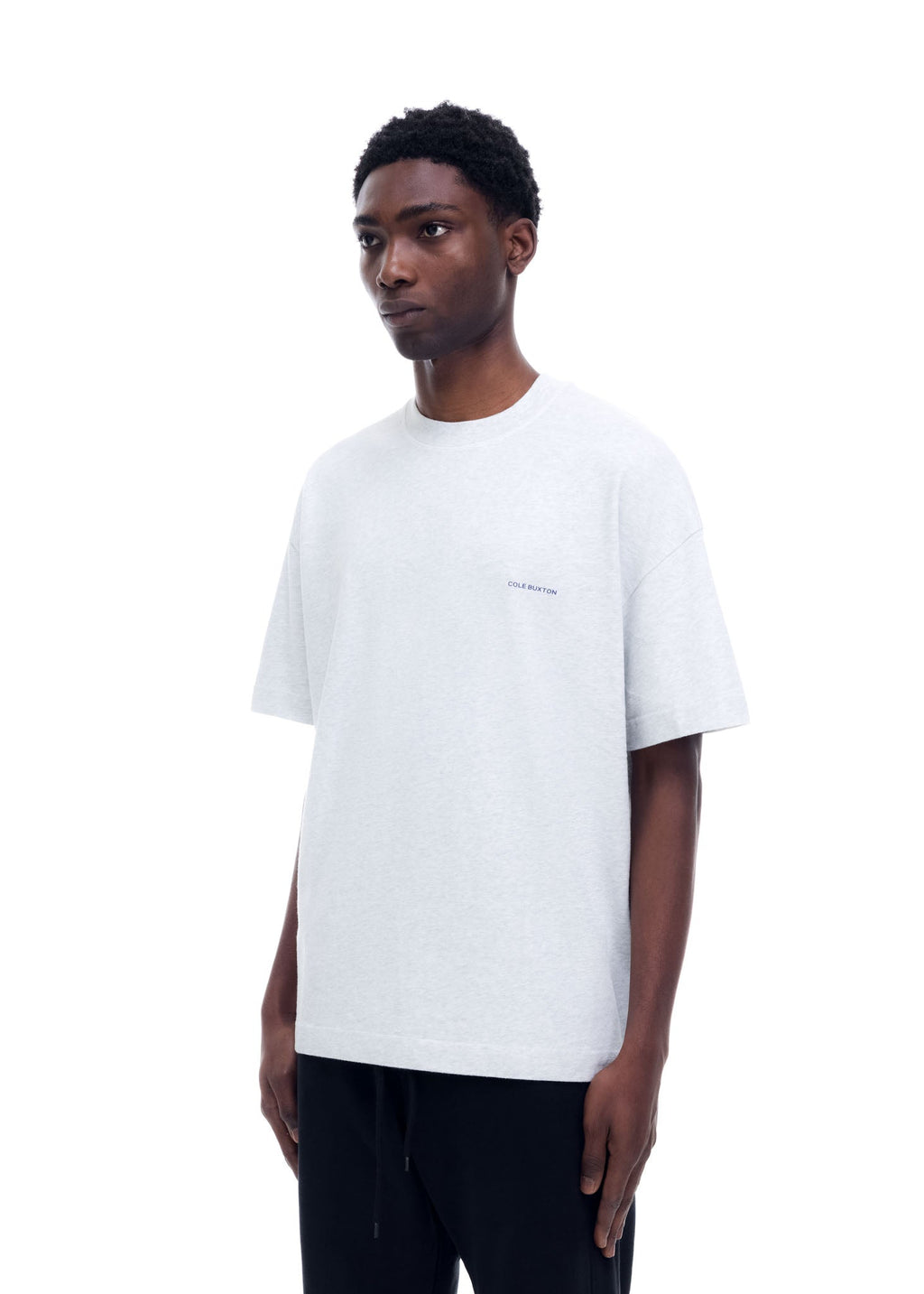 MINI LOGO T-SHIRT - LIGHT GREY MARL