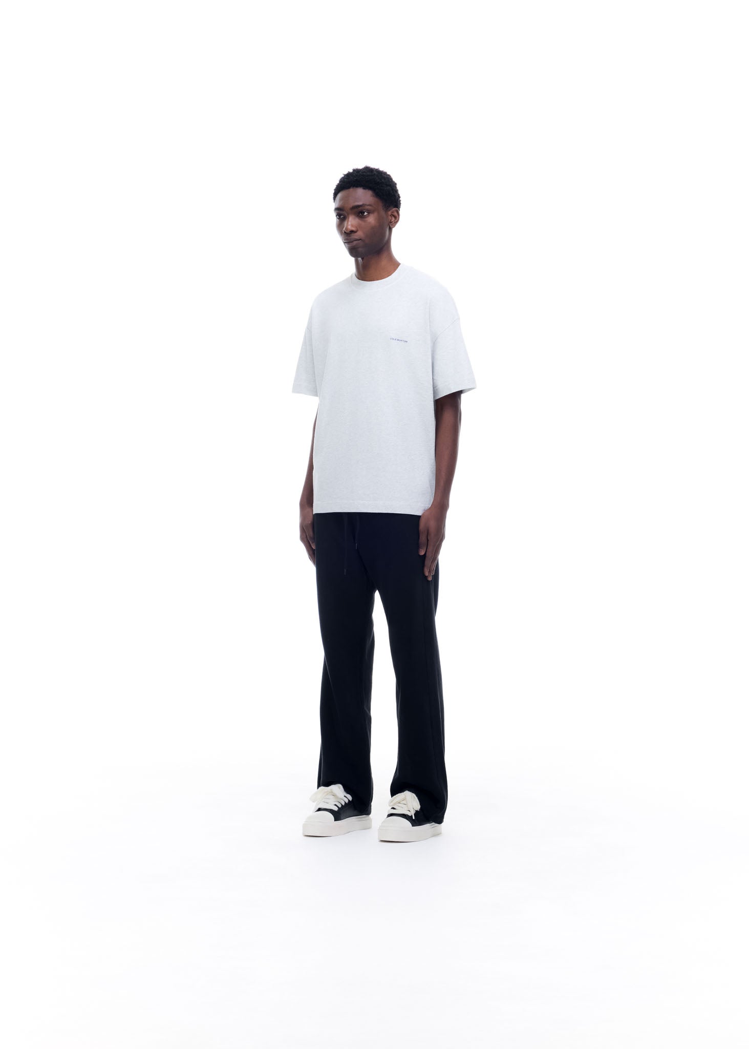 MINI LOGO T-SHIRT - LIGHT GREY MARL