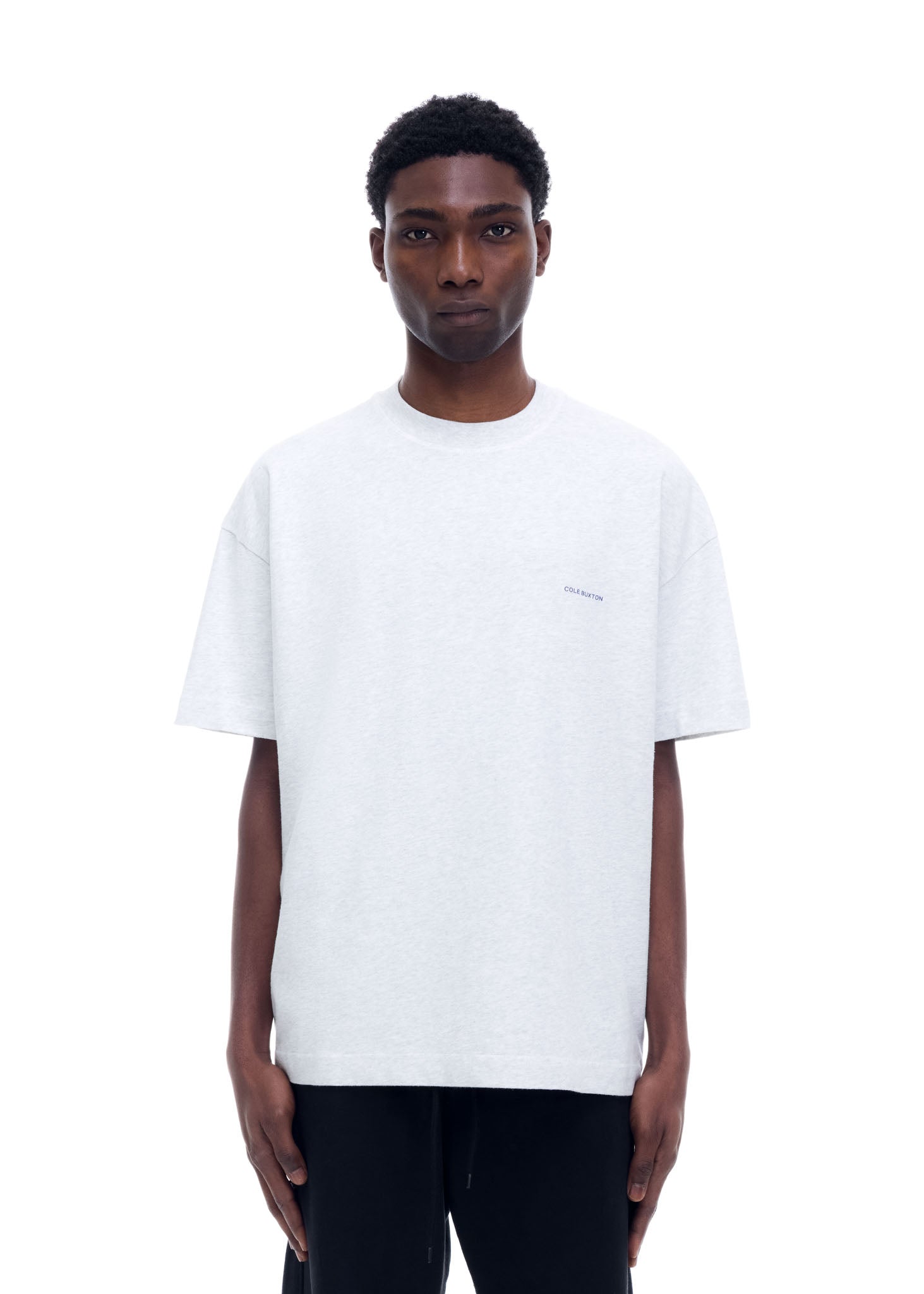 MINI LOGO T-SHIRT - LIGHT GREY MARL