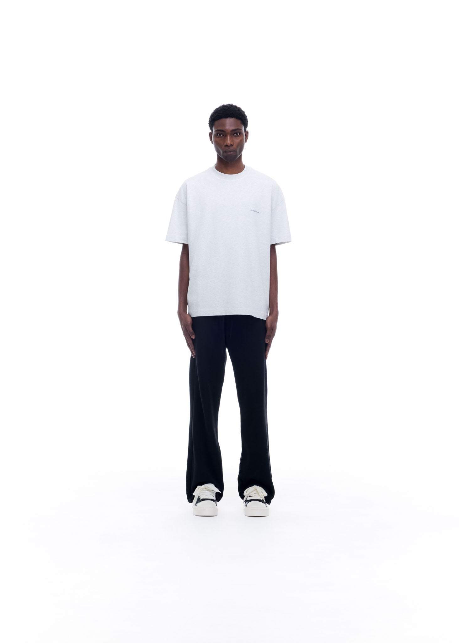 MINI LOGO T-SHIRT - LIGHT GREY MARL