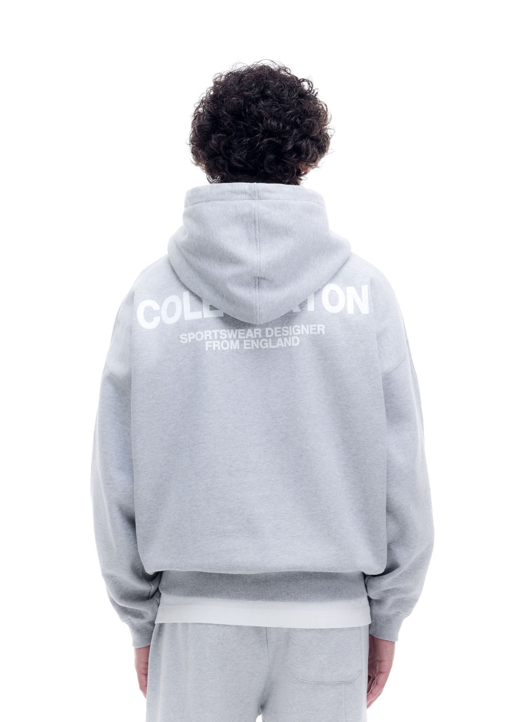 CB SPORTSWEAR HOODIE - LIGHT GREY MARL