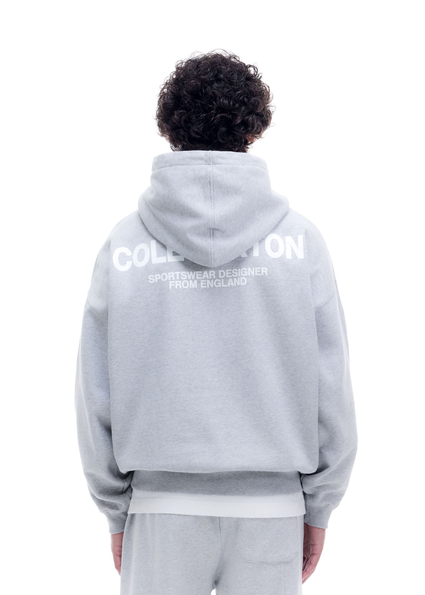 CB SPORTSWEAR HOODIE - LIGHT GREY MARL