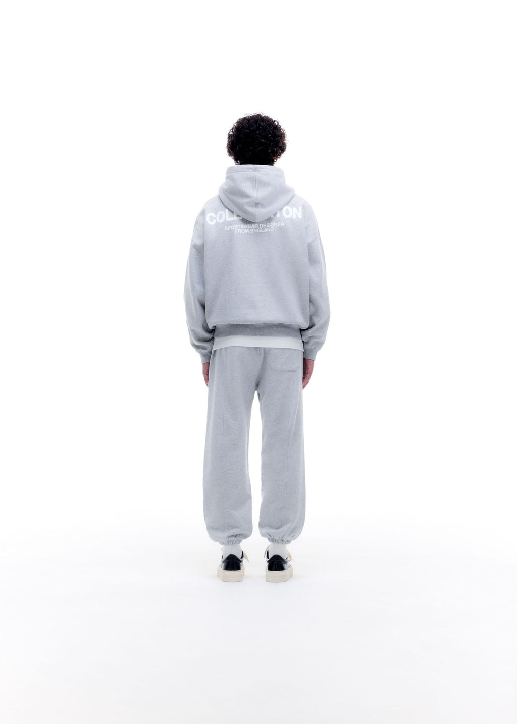 CB SPORTSWEAR HOODIE - LIGHT GREY MARL