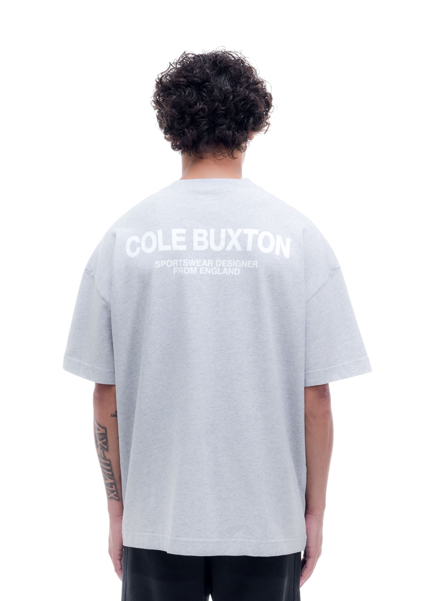 CB SPORTSWEAR T-SHIRT - LIGHT GREY MARL