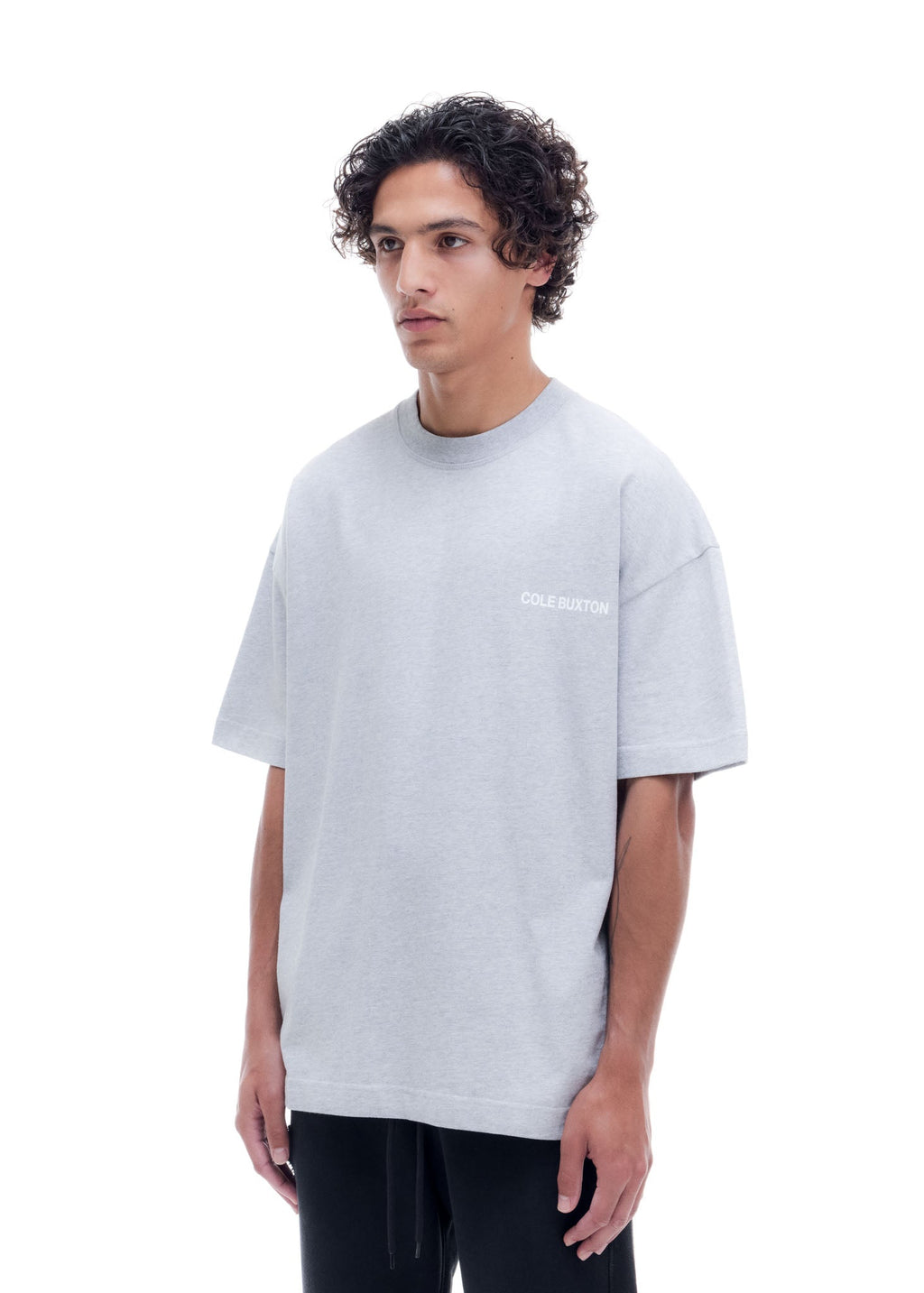 CB SPORTSWEAR T-SHIRT - LIGHT GREY MARL