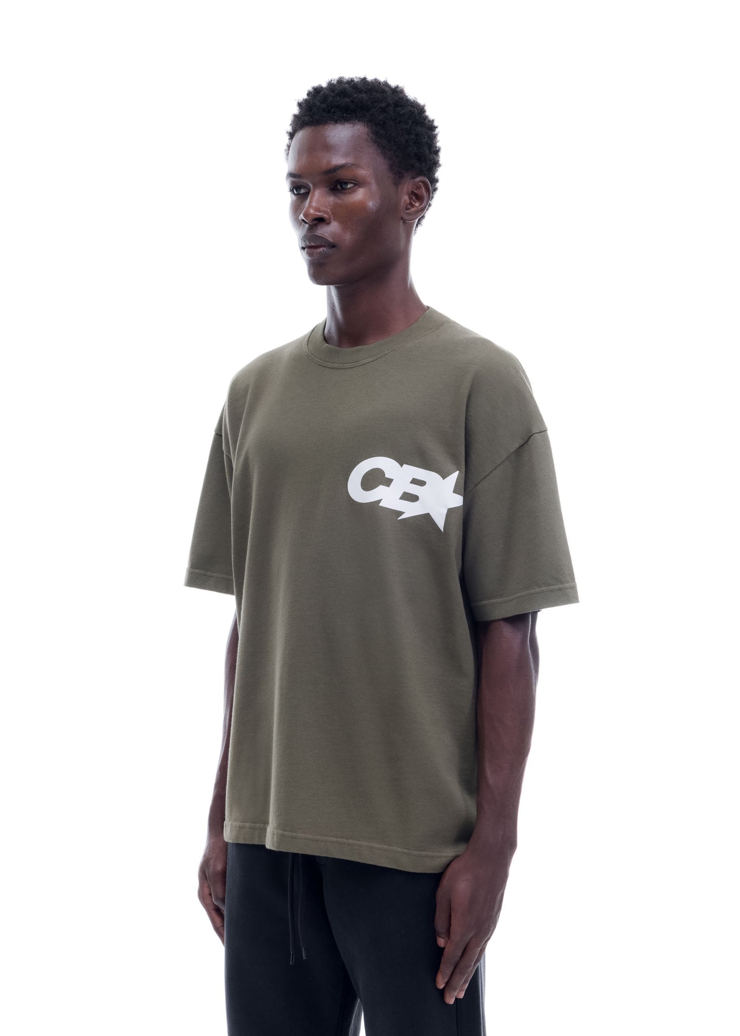 CB STAR RACING T-SHIRT - KHAKI