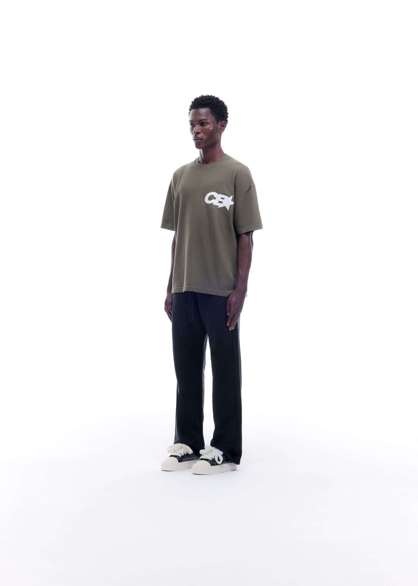 CB STAR RACING T-SHIRT - KHAKI