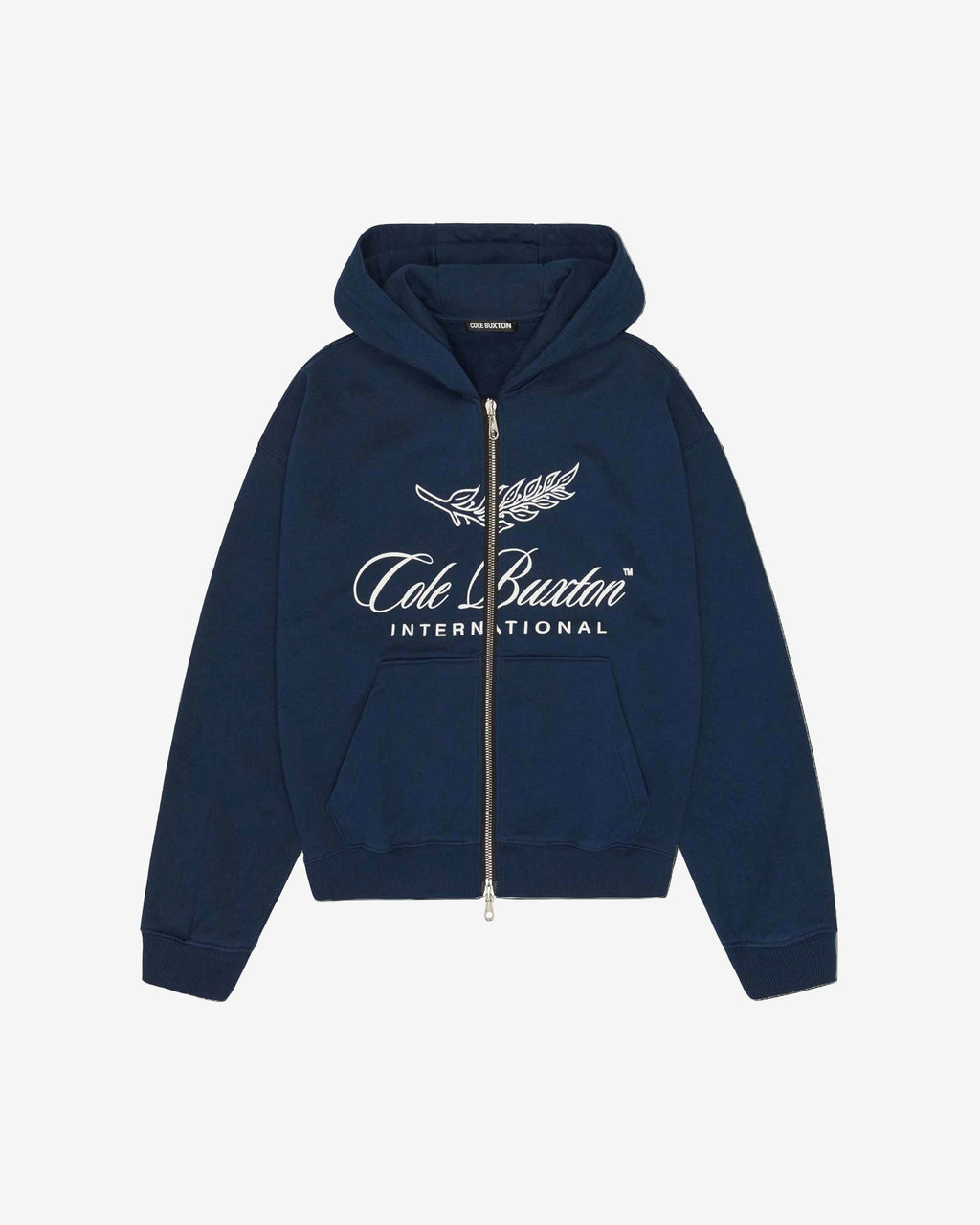 INTERNATIONAL ZIPPED HOODIE - NAVY