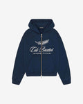 INTERNATIONAL ZIPPED HOODIE - NAVY