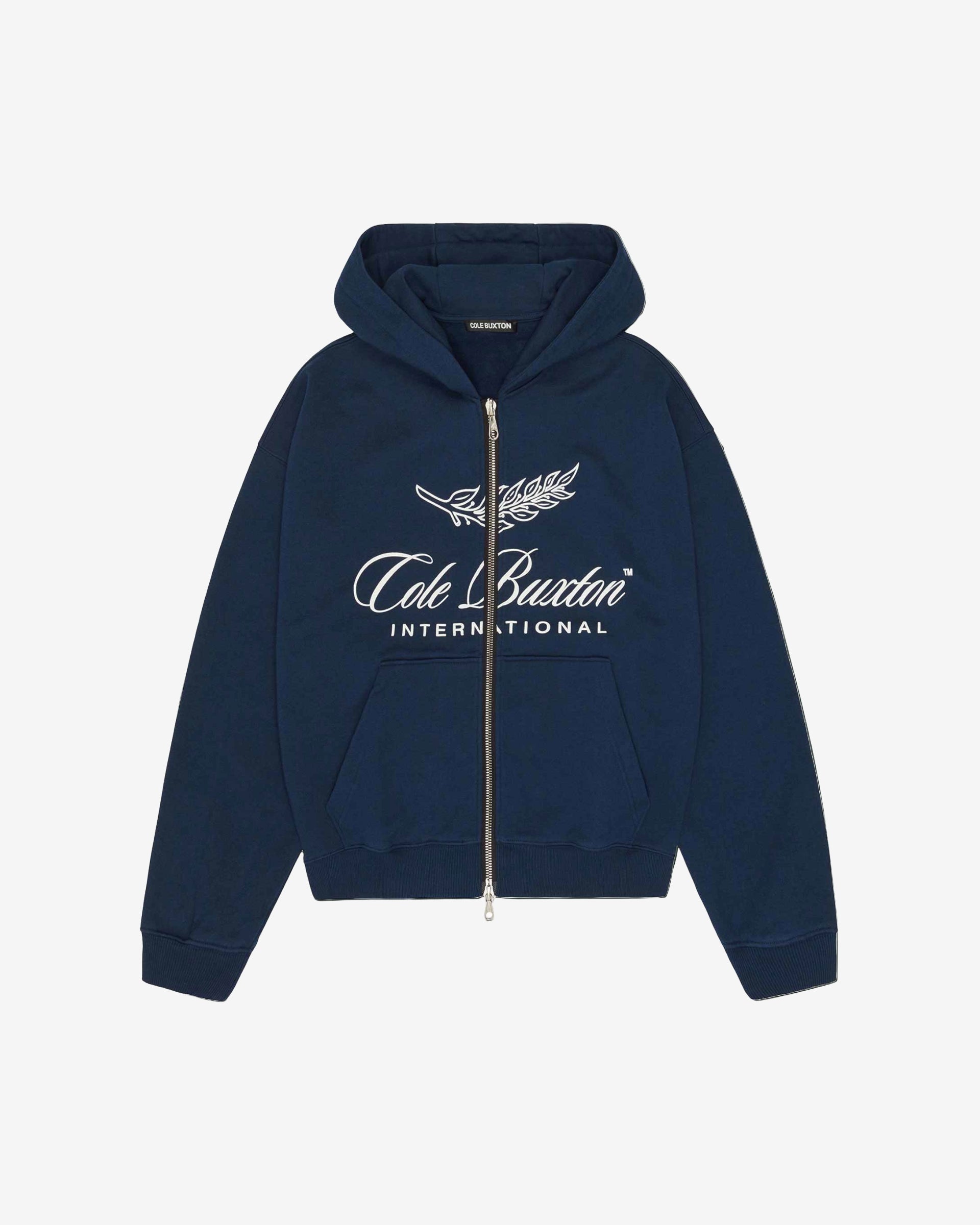 INTERNATIONAL ZIPPED HOODIE - NAVY