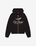 INTERNATIONALER HOODIE MIT REISSVERSCHLUSS – SCHWARZ