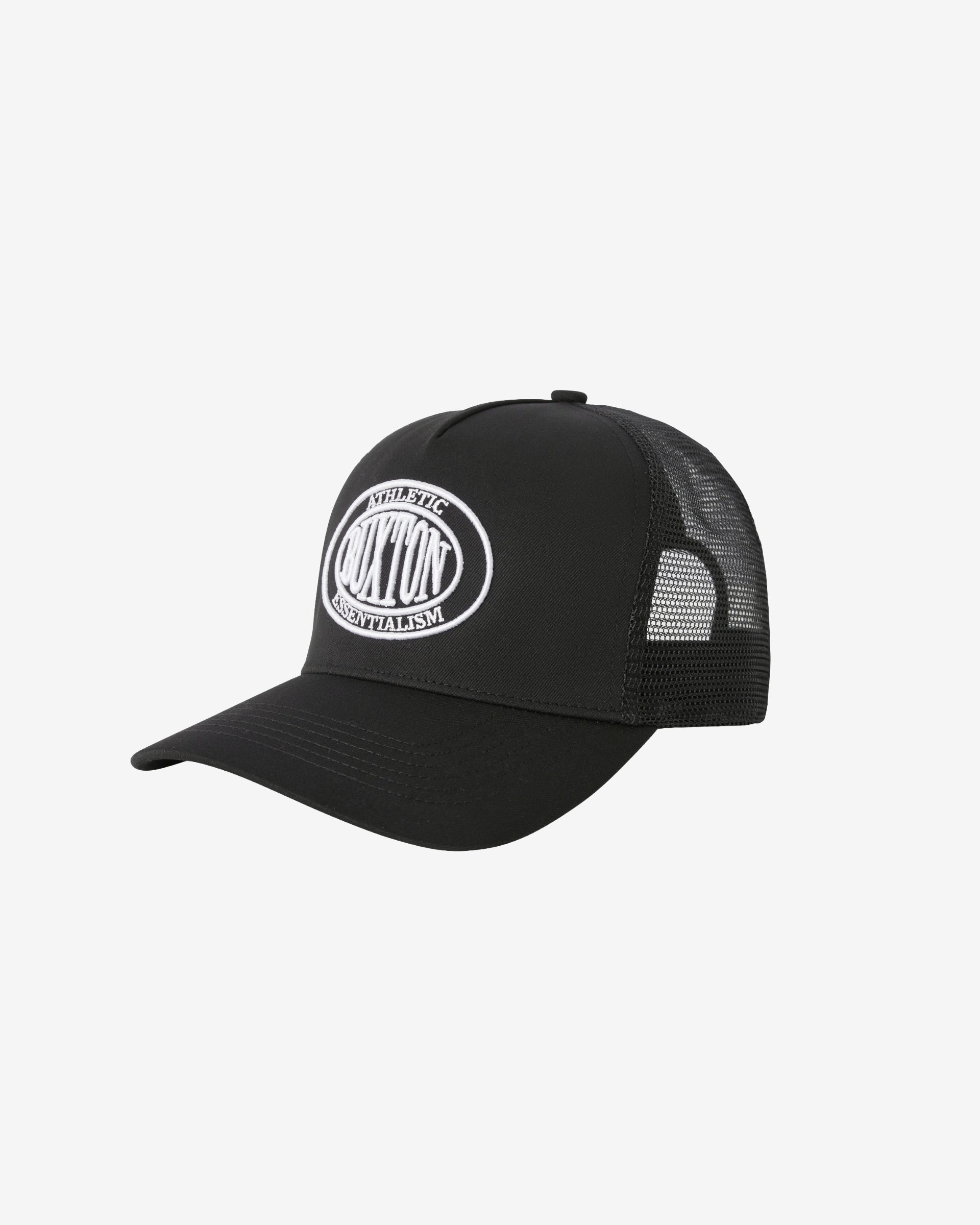 CREST TRUCKER CAP - BLACK