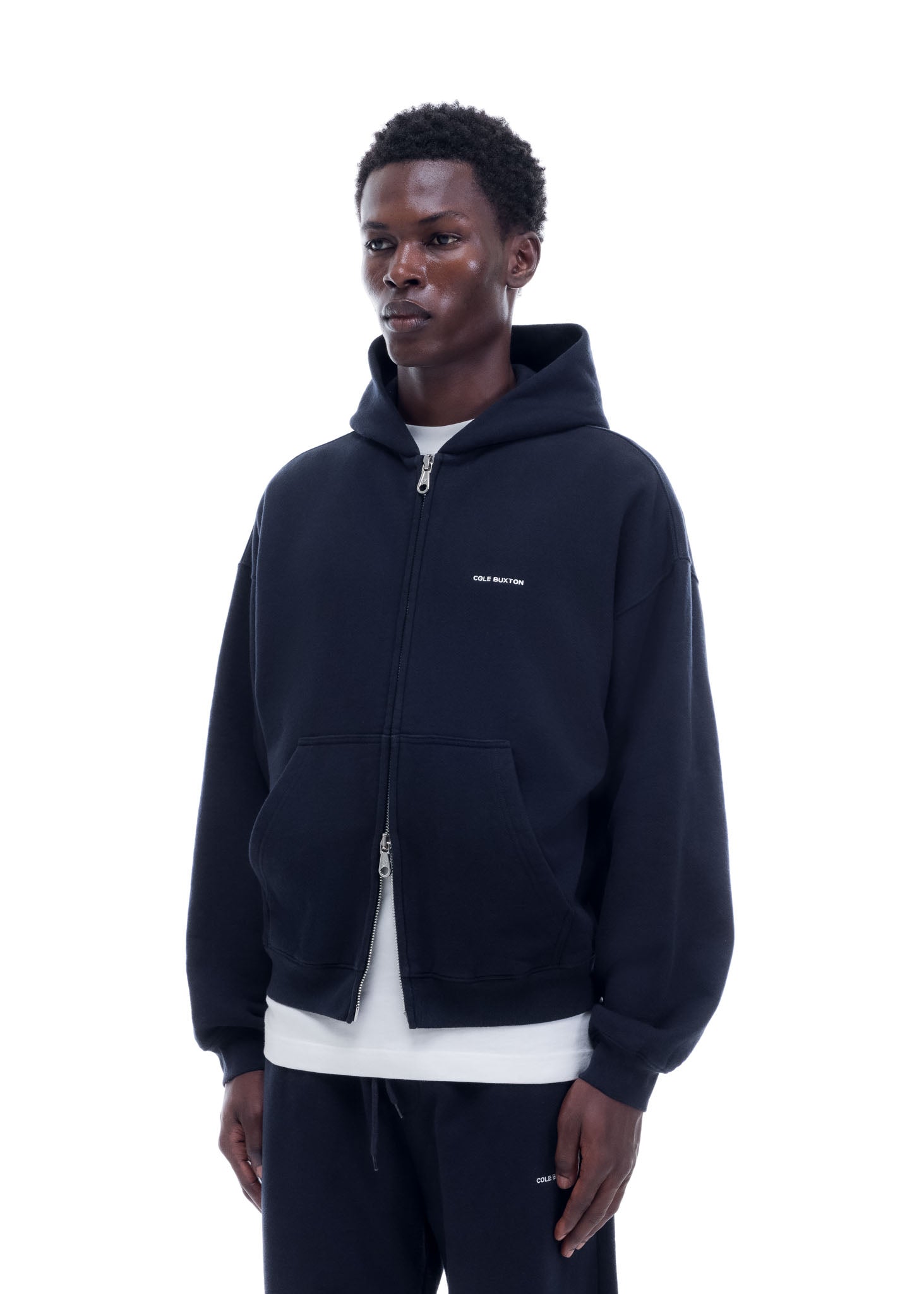 VINTAGE MINI LOGO ZIP HOODIE - VINTAGE NAVY
