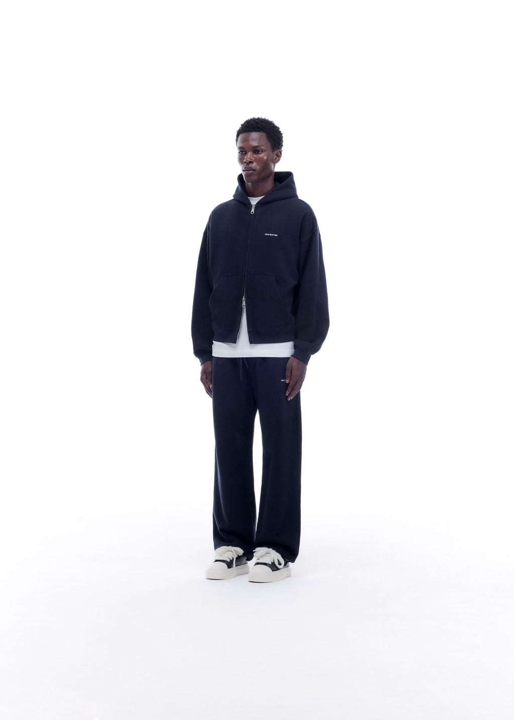 VINTAGE MINI LOGO ZIP HOODIE - VINTAGE NAVY