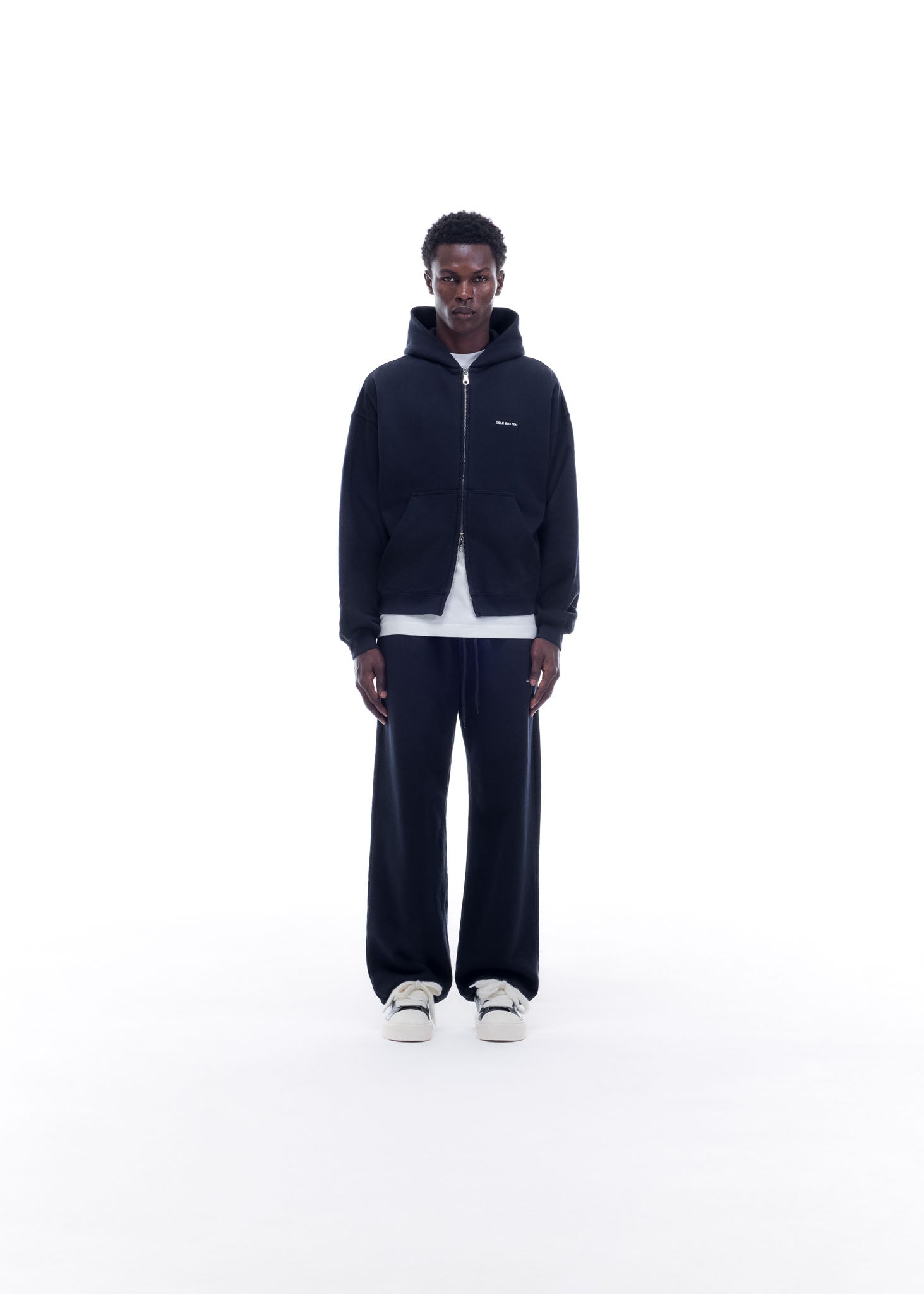 VINTAGE MINI LOGO ZIP HOODIE - VINTAGE NAVY
