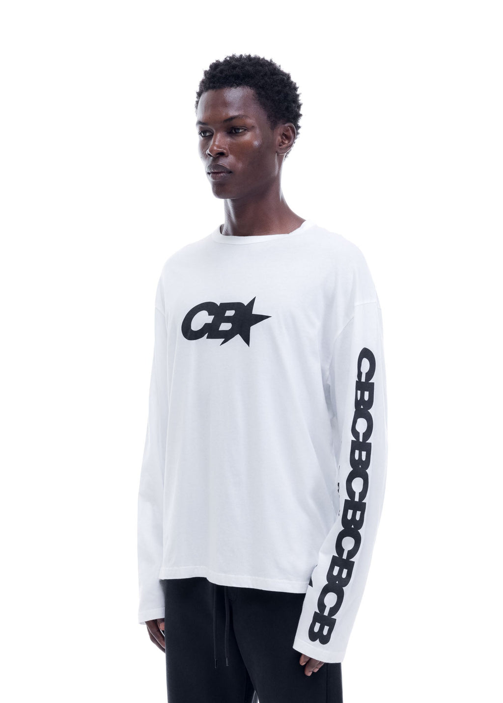 CB STAR RACING LONG SLEEVE - WHITE