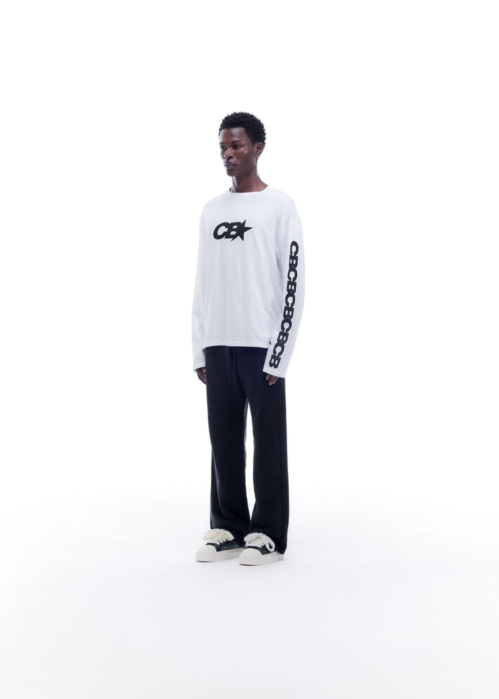 CB STAR RACING LONG SLEEVE - WHITE