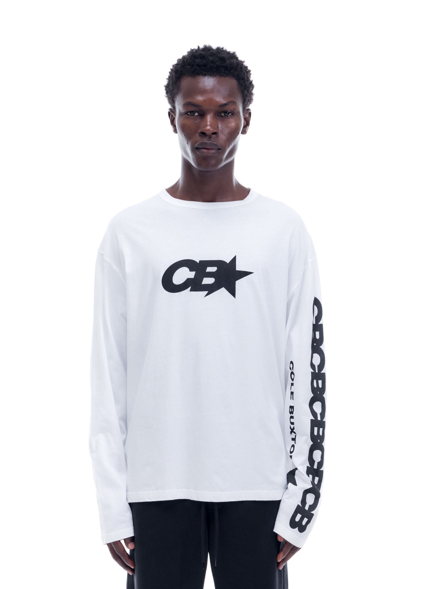 CB STAR RACING LONG SLEEVE - WHITE