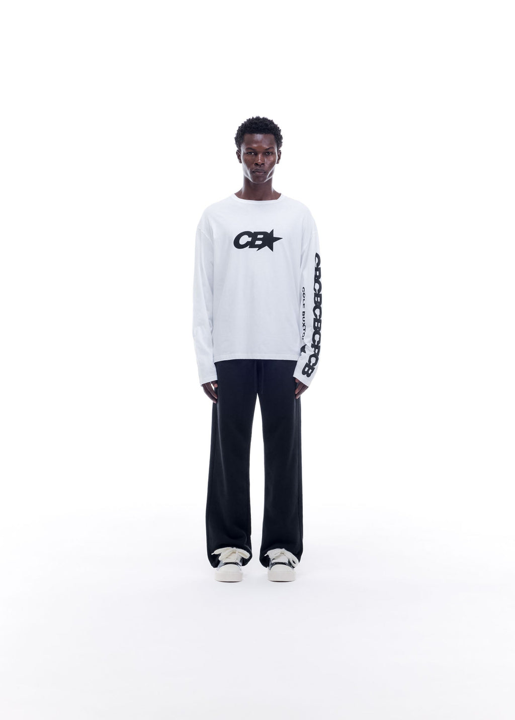 CB STAR RACING LONG SLEEVE - WHITE