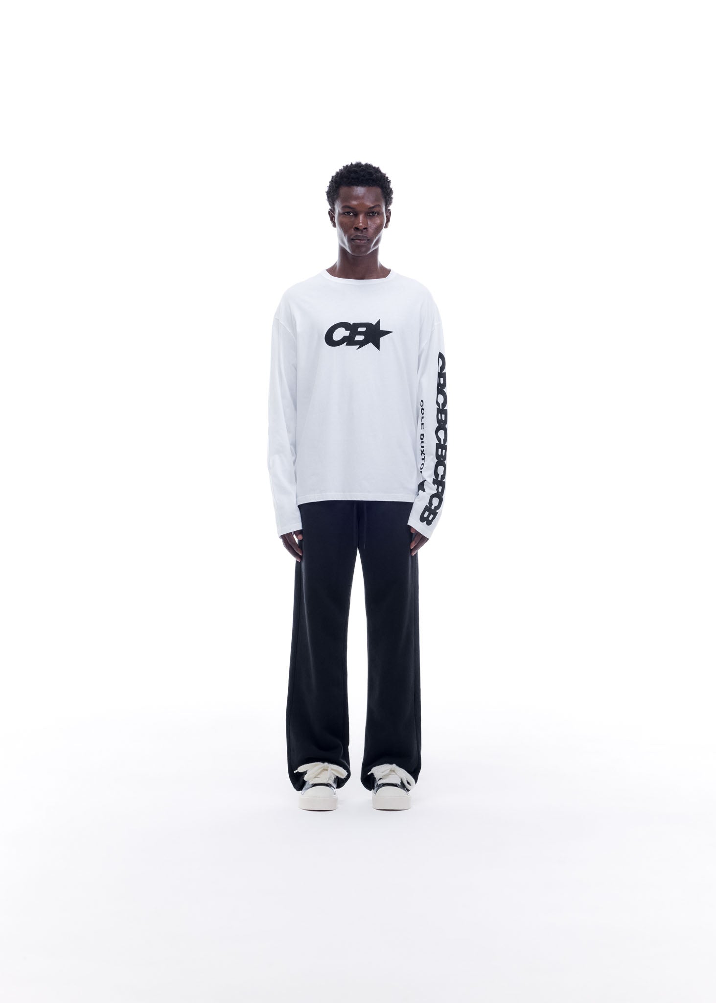 CB STAR RACING LONG SLEEVE - WHITE