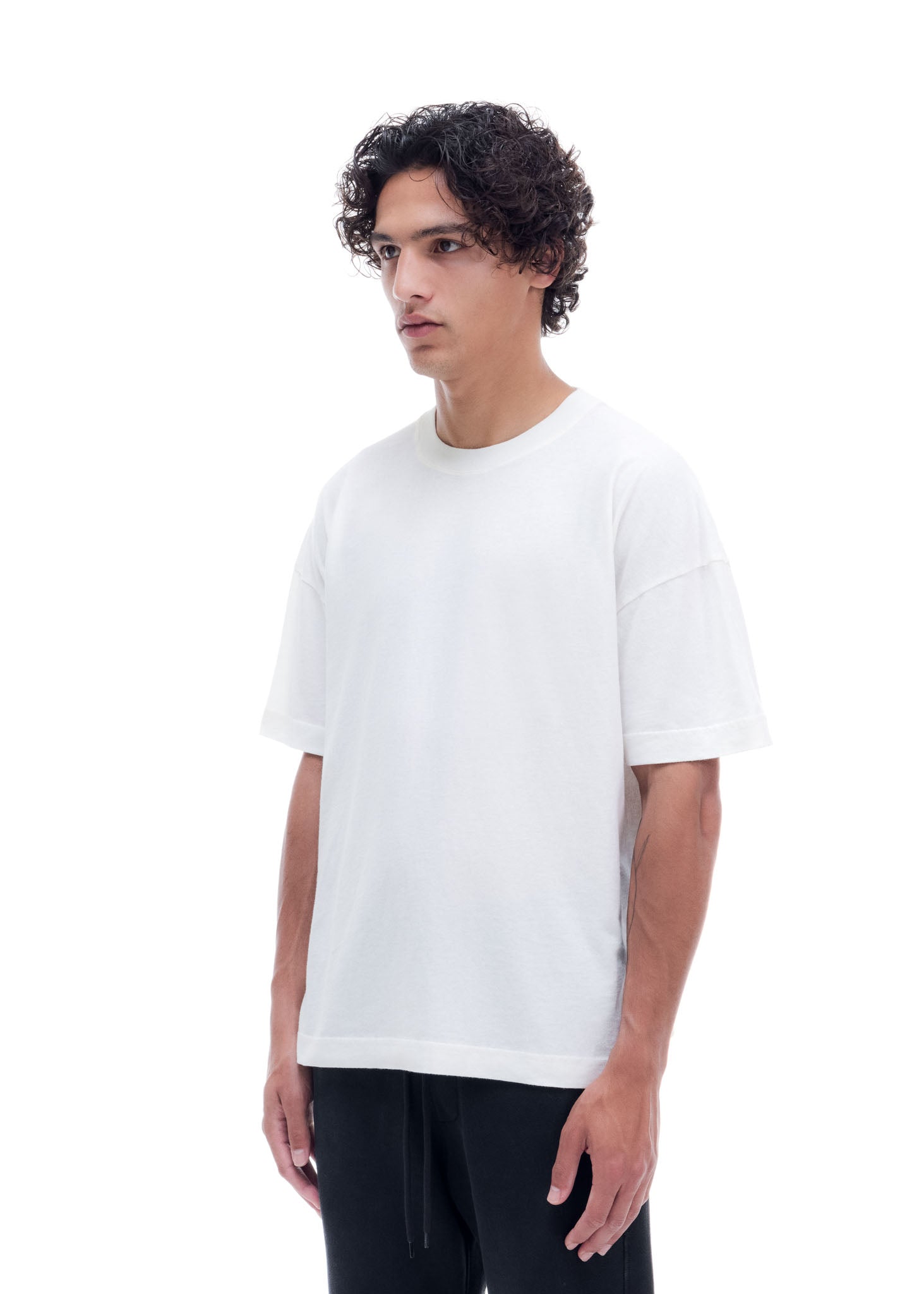 DISTRESSED LIGHTWEIGHT T-SHIRT - VINTAGE WHITE