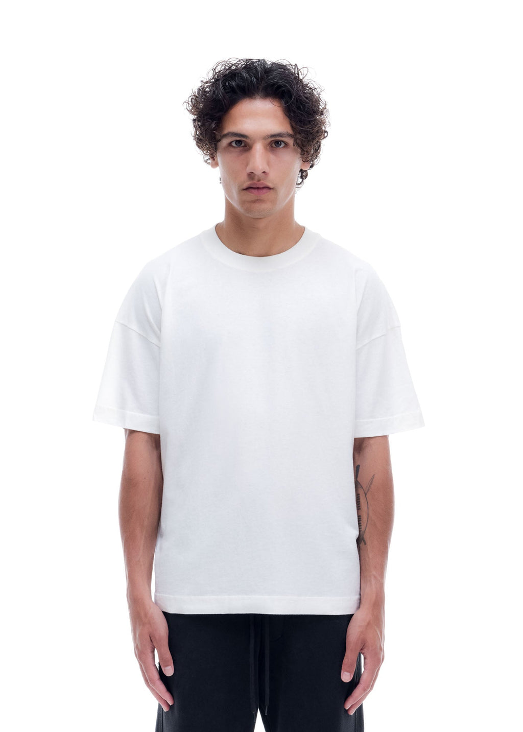 DISTRESSED LIGHTWEIGHT T-SHIRT - VINTAGE WHITE