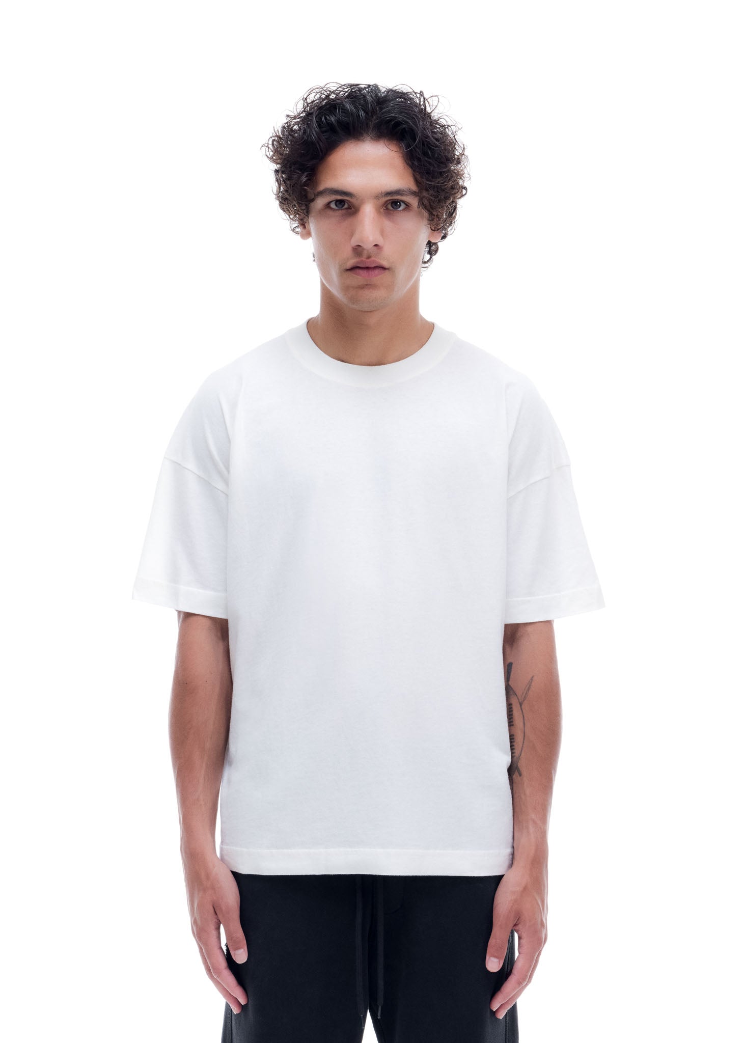 DISTRESSED LIGHTWEIGHT T-SHIRT - VINTAGE WHITE
